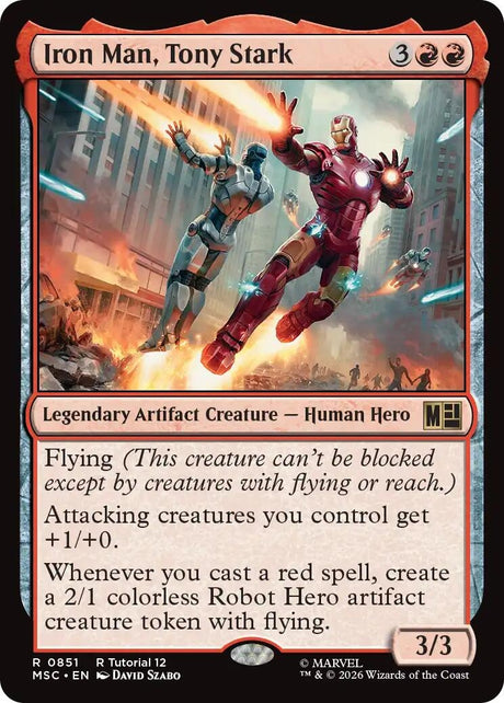 Image for Iron Man, Tony Stark (0851) (851) (Commander: Marvel Super Heroes) (MSC) - Magic: The Gathering