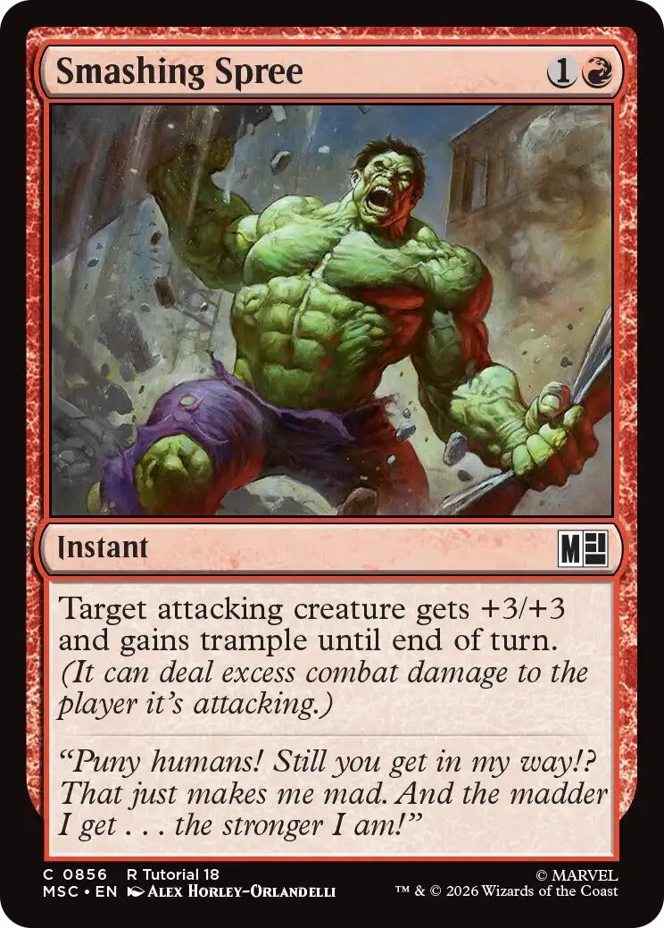 Image for Smashing Spree (0856) (856) (Commander: Marvel Super Heroes) (MSC) - Magic: The Gathering