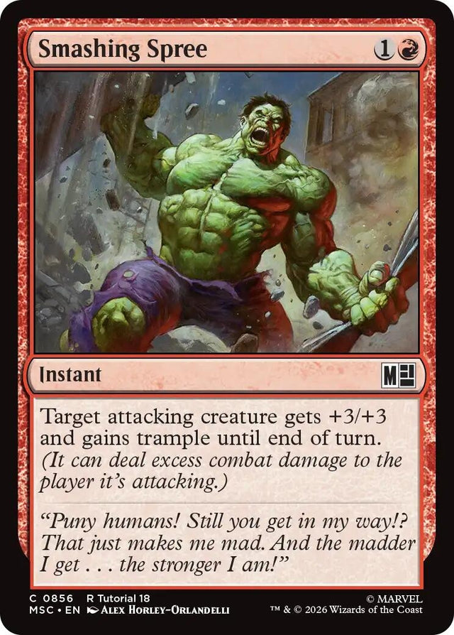 Image for Smashing Spree (0856) (856) (Commander: Marvel Super Heroes) (MSC) - Magic: The Gathering