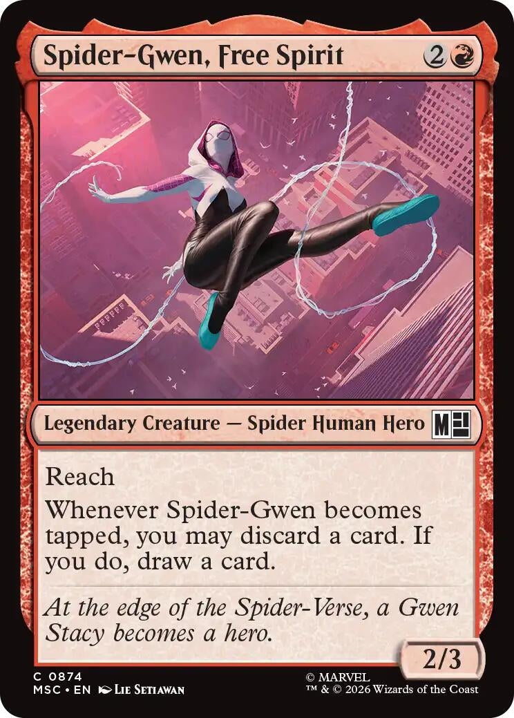 Image for Spider-Gwen, Free Spirit (874) (Commander: Marvel Super Heroes) (MSC) - Magic: The Gathering