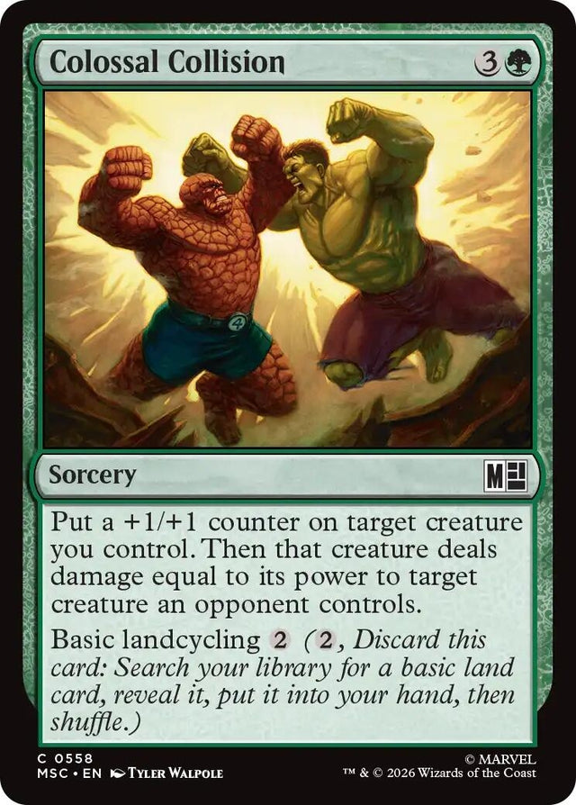 Image for Colossal Collision (558) (Commander: Marvel Super Heroes) (MSC) - Magic: The Gathering