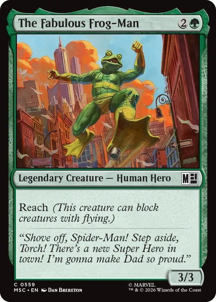 Image for The Fabulous Frog-Man (559) (Foil) (Commander: Marvel Super Heroes) (MSC) - Magic: The Gathering