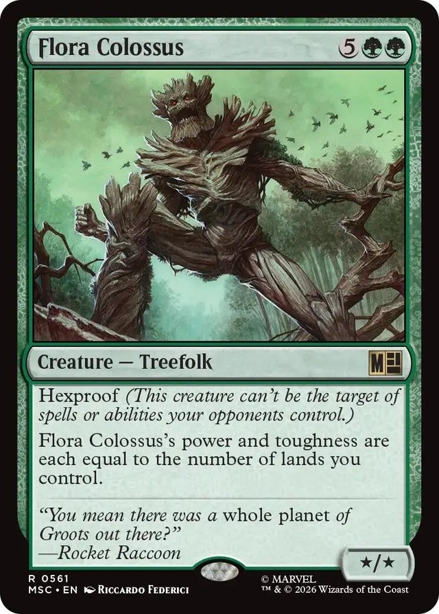 Image for Flora Colossus (561) (Foil) (Commander: Marvel Super Heroes) (MSC) - Magic: The Gathering