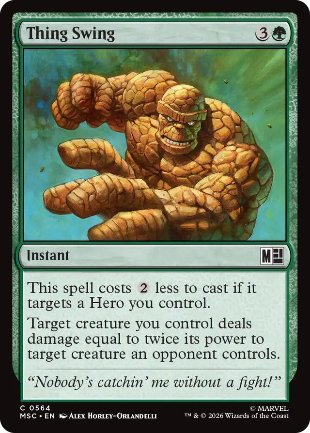 Image for Thing Swing (564) (Foil) (Commander: Marvel Super Heroes) (MSC) - Magic: The Gathering