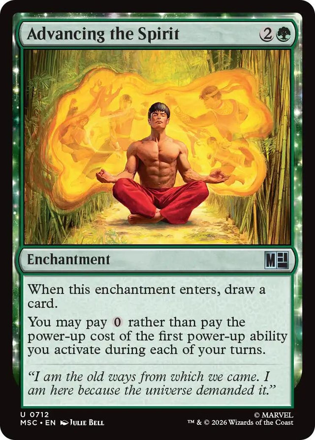 Image for Advancing the Spirit (712) (Foil) (Commander: Marvel Super Heroes) (MSC) - Magic: The Gathering