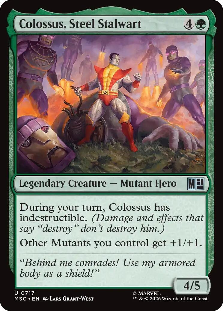 Image for Colossus, Steel Stalwart (717) (Foil) (Commander: Marvel Super Heroes) (MSC) - Magic: The Gathering