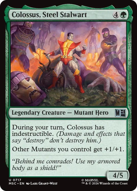 Image for Colossus, Steel Stalwart (717) (Foil) (Commander: Marvel Super Heroes) (MSC) - Magic: The Gathering
