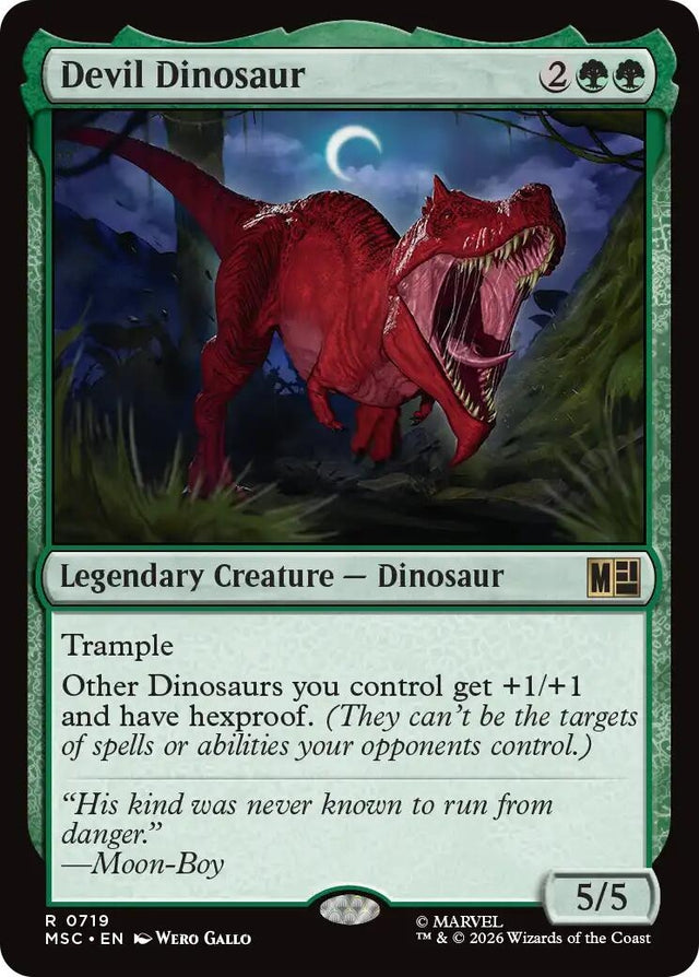Image for Devil Dinosaur (719) (Commander: Marvel Super Heroes) (MSC) - Magic: The Gathering