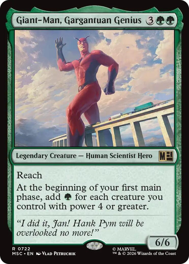 Image for Giant-Man, Gargantuan Genius (722) (Commander: Marvel Super Heroes) (MSC) - Magic: The Gathering