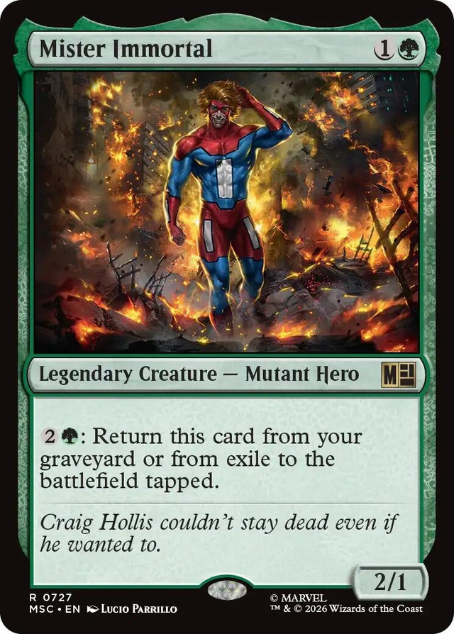 Image for Mister Immortal (727) (Foil) (Commander: Marvel Super Heroes) (MSC) - Magic: The Gathering