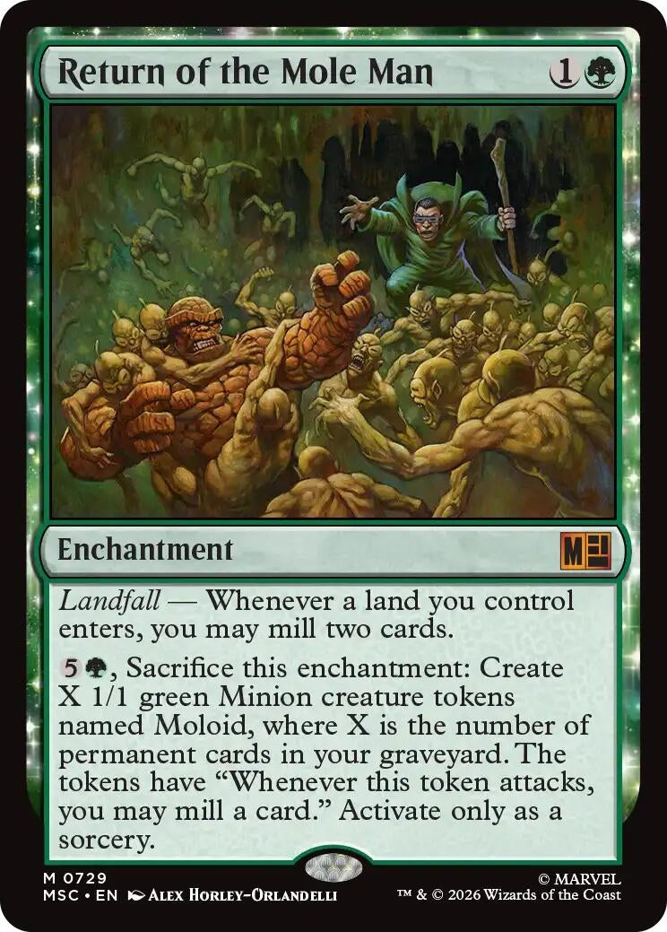 Image for Return of the Mole Man (729) (Foil) (Commander: Marvel Super Heroes) (MSC) - Magic: The Gathering
