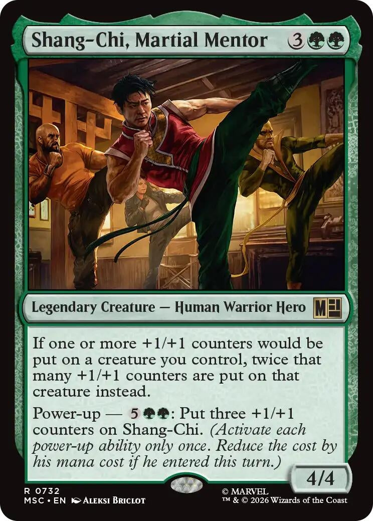 Image for Shang-Chi, Martial Mentor (732) (Foil) (Commander: Marvel Super Heroes) (MSC) - Magic: The Gathering