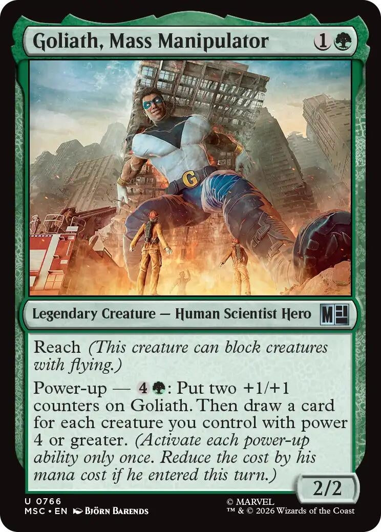 Image for Goliath, Mass Manipulator (766) (Foil) (Commander: Marvel Super Heroes) (MSC) - Magic: The Gathering