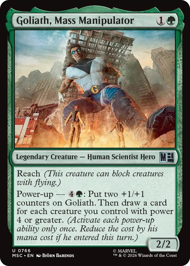 Image for Goliath, Mass Manipulator (766) (Foil) (Commander: Marvel Super Heroes) (MSC) - Magic: The Gathering