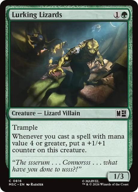 Image for Lurking Lizards (816) (Commander: Marvel Super Heroes) (MSC) - Magic: The Gathering
