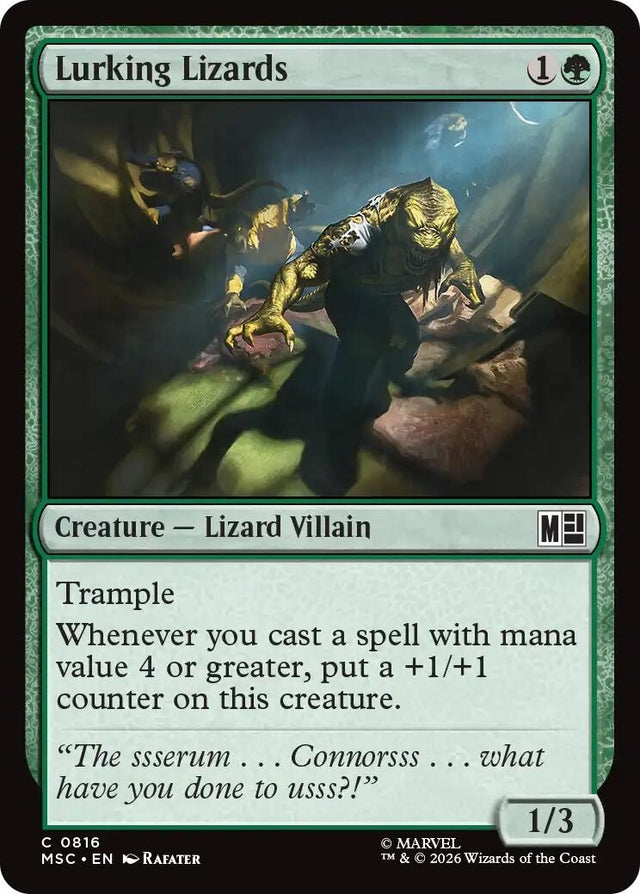 Image for Lurking Lizards (816) (Commander: Marvel Super Heroes) (MSC) - Magic: The Gathering