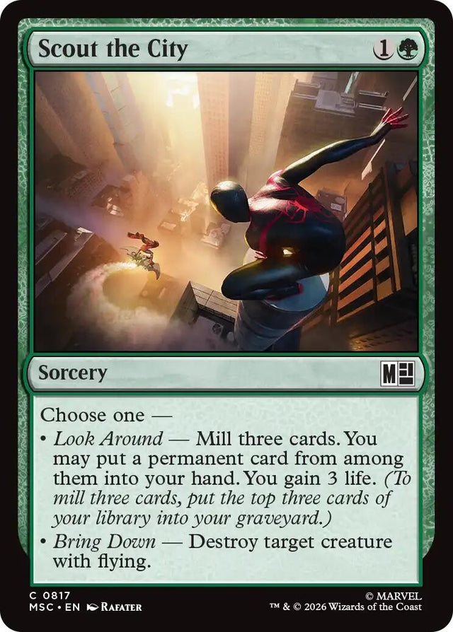 Image for Scout the City (817) (Foil) (Commander: Marvel Super Heroes) (MSC) - Magic: The Gathering