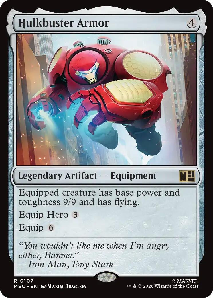 Image for Hulkbuster Armor (107) (Commander: Marvel Super Heroes) (MSC) - Magic: The Gathering