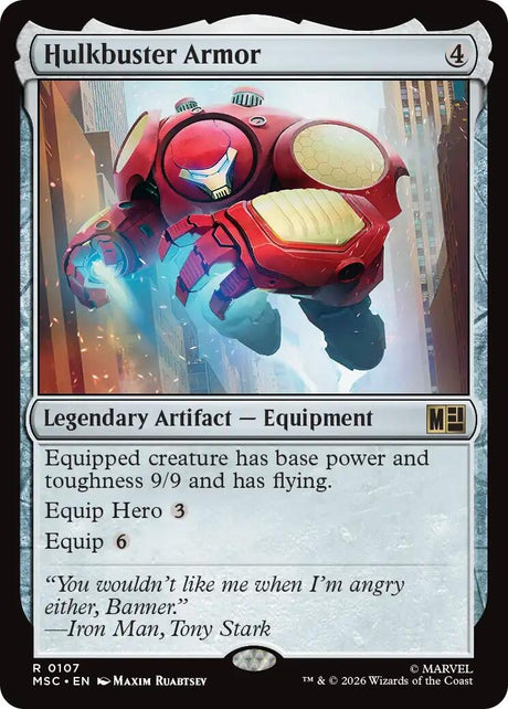 Image for Hulkbuster Armor (107) (Commander: Marvel Super Heroes) (MSC) - Magic: The Gathering