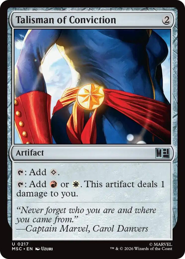 Image for Talisman of Conviction (217) (Commander: Marvel Super Heroes) (MSC) - Magic: The Gathering