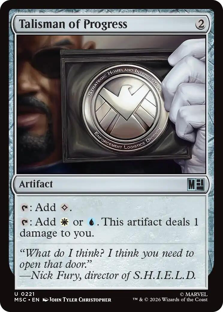 Image for Talisman of Progress (221) (Commander: Marvel Super Heroes) (MSC) - Magic: The Gathering