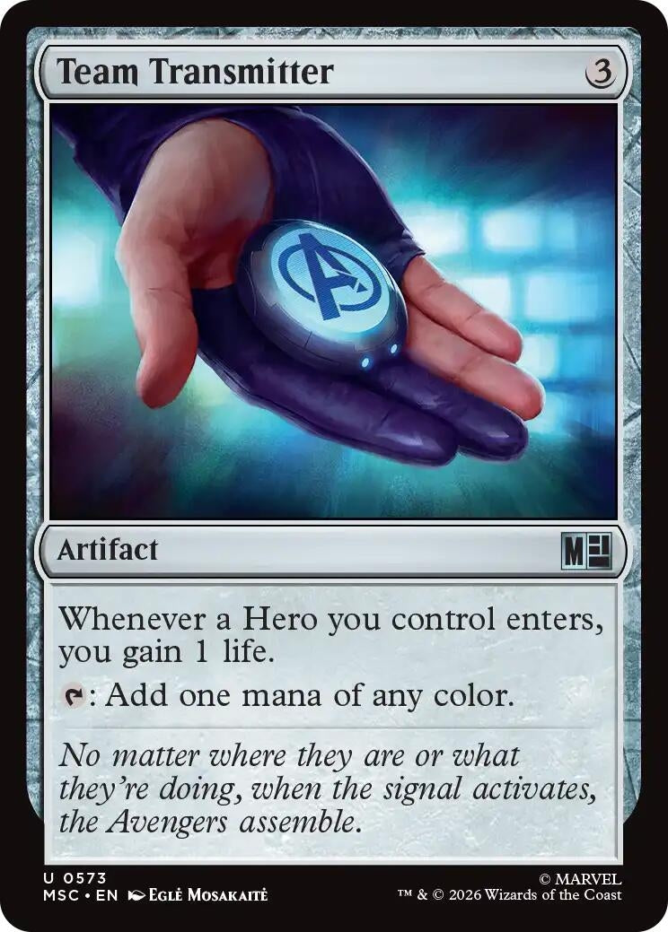 Image for Team Transmitter (573) (Foil) (Commander: Marvel Super Heroes) (MSC) - Magic: The Gathering