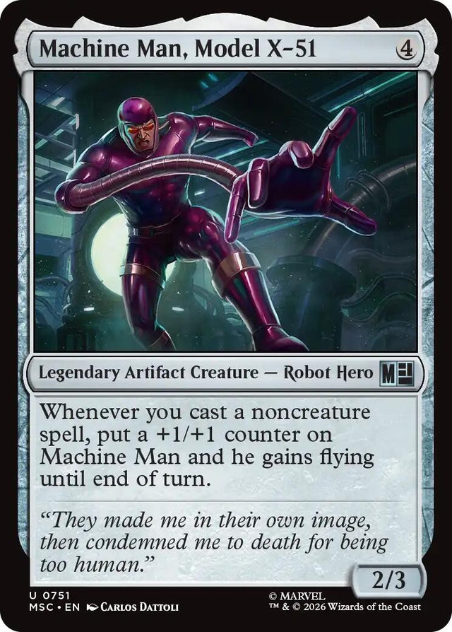 Image for Machine Man, Model X-51 (751) (Foil) (Commander: Marvel Super Heroes) (MSC) - Magic: The Gathering