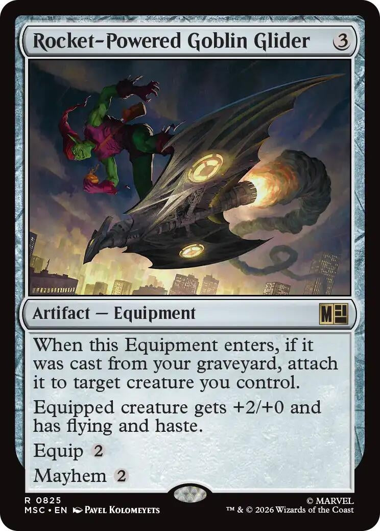 Image for Rocket-Powered Goblin Glider (825) (Foil) (Commander: Marvel Super Heroes) (MSC) - Magic: The Gathering
