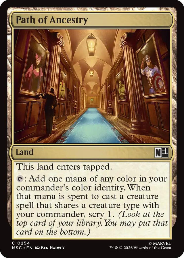 Image for Path of Ancestry (254) (Commander: Marvel Super Heroes) (MSC) - Magic: The Gathering