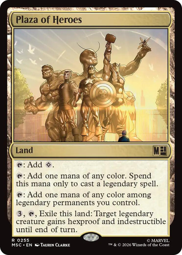 Image for Plaza of Heroes (255) (Commander: Marvel Super Heroes) (MSC) - Magic: The Gathering