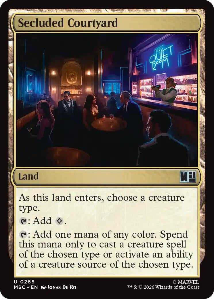 Image for Secluded Courtyard (265) (Commander: Marvel Super Heroes) (MSC) - Magic: The Gathering