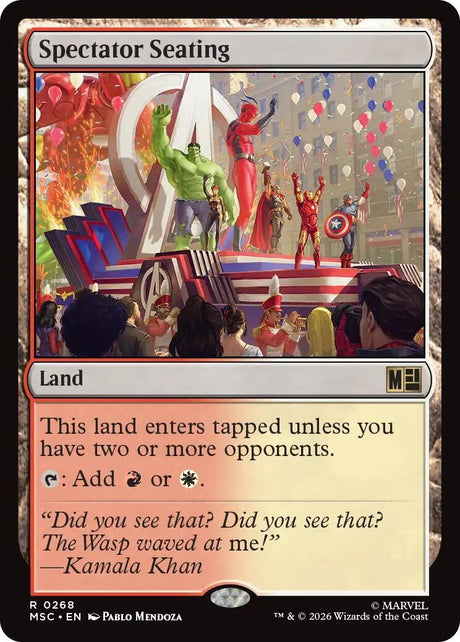 Image for Spectator Seating (268) (Commander: Marvel Super Heroes) (MSC) - Magic: The Gathering