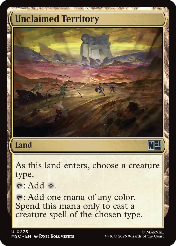 Image for Unclaimed Territory (275) (Commander: Marvel Super Heroes) (MSC) - Magic: The Gathering