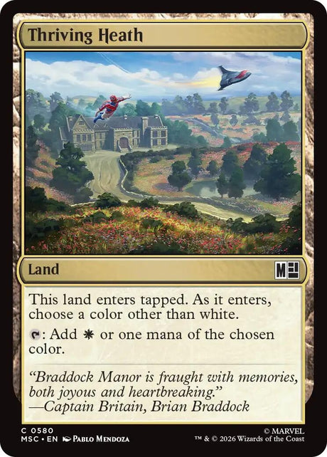 Image for Thriving Heath (580) (Foil) (Commander: Marvel Super Heroes) (MSC) - Magic: The Gathering