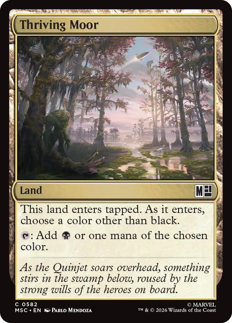 Image for Thriving Moor (582) (Commander: Marvel Super Heroes) (MSC) - Magic: The Gathering