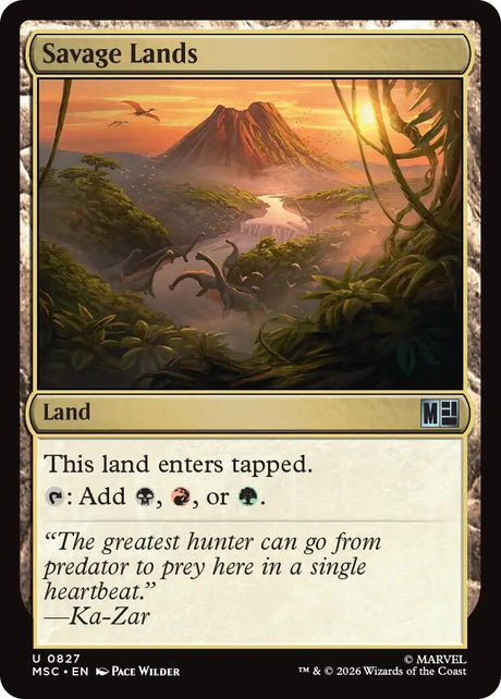 Image for Savage Lands (827) (Commander: Marvel Super Heroes) (MSC) - Magic: The Gathering