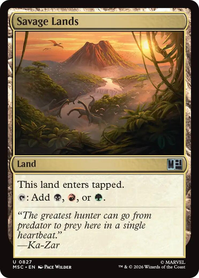 Image for Savage Lands (827) (Commander: Marvel Super Heroes) (MSC) - Magic: The Gathering