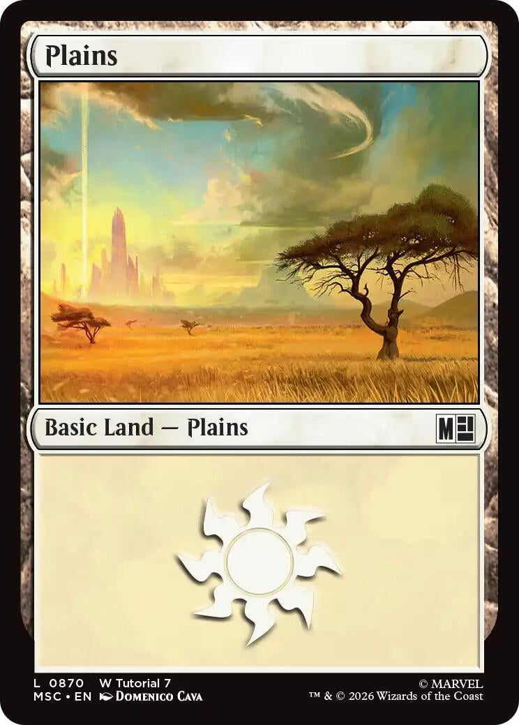 Image for Plains (0870) (870) (Commander: Marvel Super Heroes) (MSC) - Magic: The Gathering
