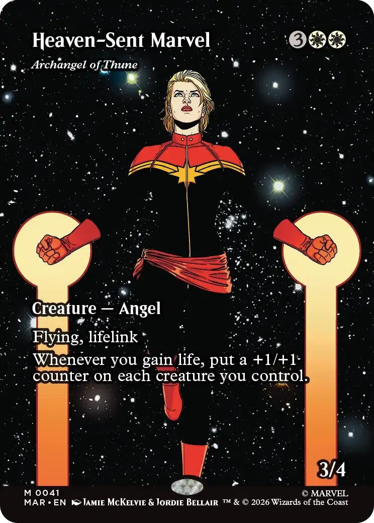 Heaven-Sent Marvel - Archangel of Thune (Borderless) (41) (Marvel Universe Eternal-Legal)