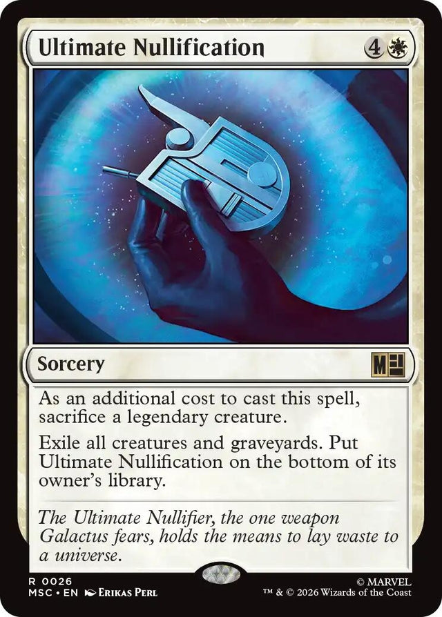 Image for Ultimate Nullification (26) (Commander: Marvel Super Heroes) (MSC) - Magic: The Gathering