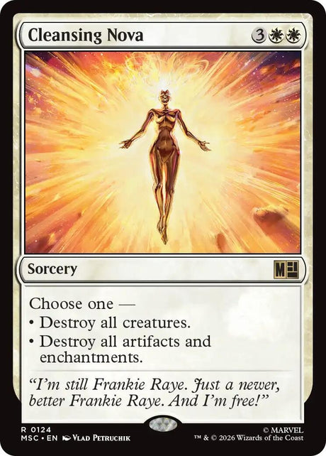 Image for Cleansing Nova (Surge Foil) (124) (Foil) (Commander: Marvel Super Heroes) (MSC) - Magic: The Gathering