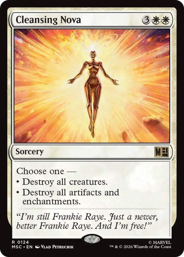 Image for Cleansing Nova (Surge Foil) (124) (Foil) (Commander: Marvel Super Heroes) (MSC) - Magic: The Gathering