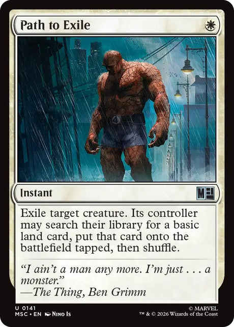 Image for Path to Exile (Surge Foil) (141) (Foil) (Commander: Marvel Super Heroes) (MSC) - Magic: The Gathering