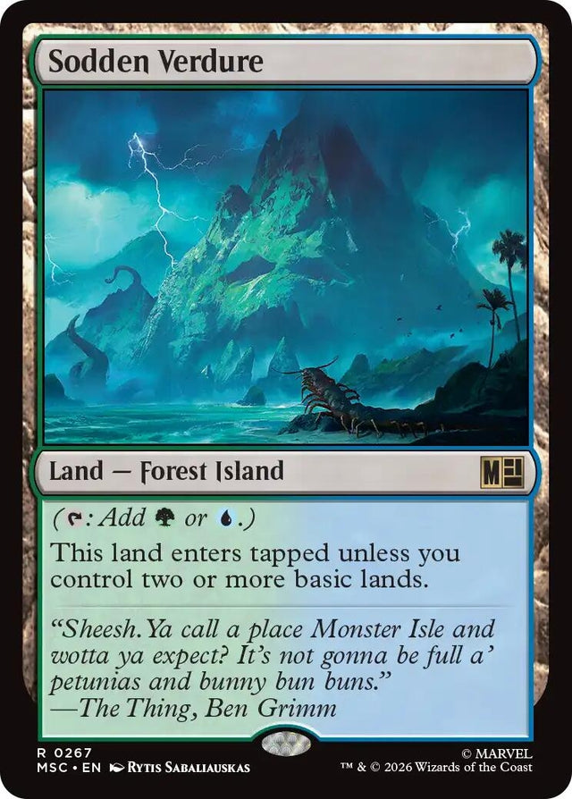 Image for Sodden Verdure (Surge Foil) (267) (Foil) (Commander: Marvel Super Heroes) (MSC) - Magic: The Gathering