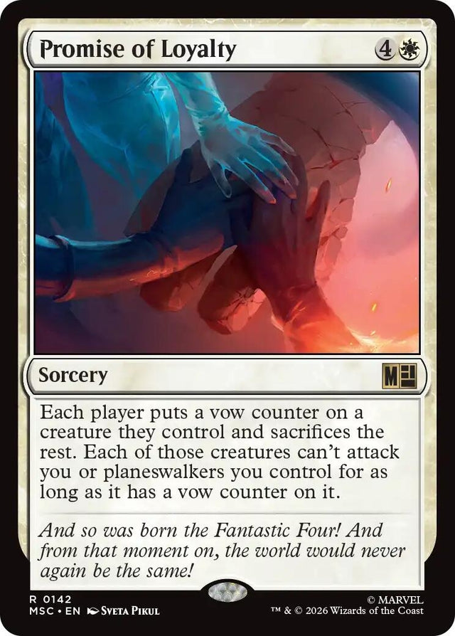 Image for Promise of Loyalty (142) (Commander: Marvel Super Heroes) (MSC) - Magic: The Gathering