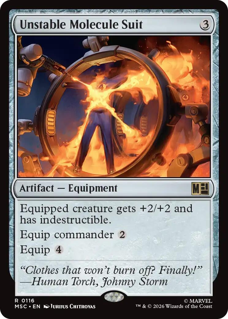 Image for Unstable Molecule Suit (116) (Commander: Marvel Super Heroes) (MSC) - Magic: The Gathering