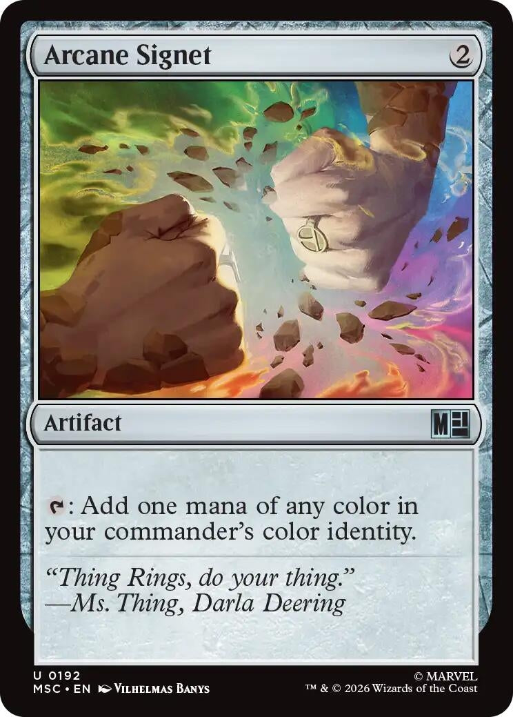 Image for Arcane Signet (0192) (192) (Commander: Marvel Super Heroes) (MSC) - Magic: The Gathering
