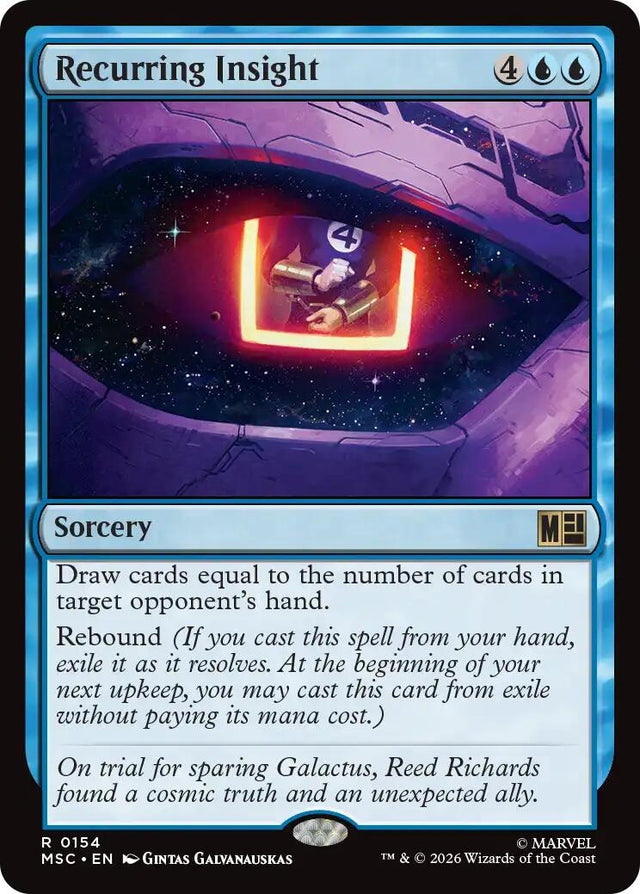 Image for Recurring Insight (154) (Commander: Marvel Super Heroes) (MSC) - Magic: The Gathering
