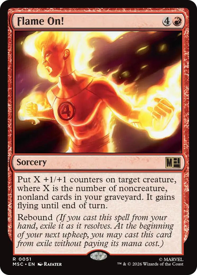 Image for Flame On! (51) (Commander: Marvel Super Heroes) (MSC) - Magic: The Gathering
