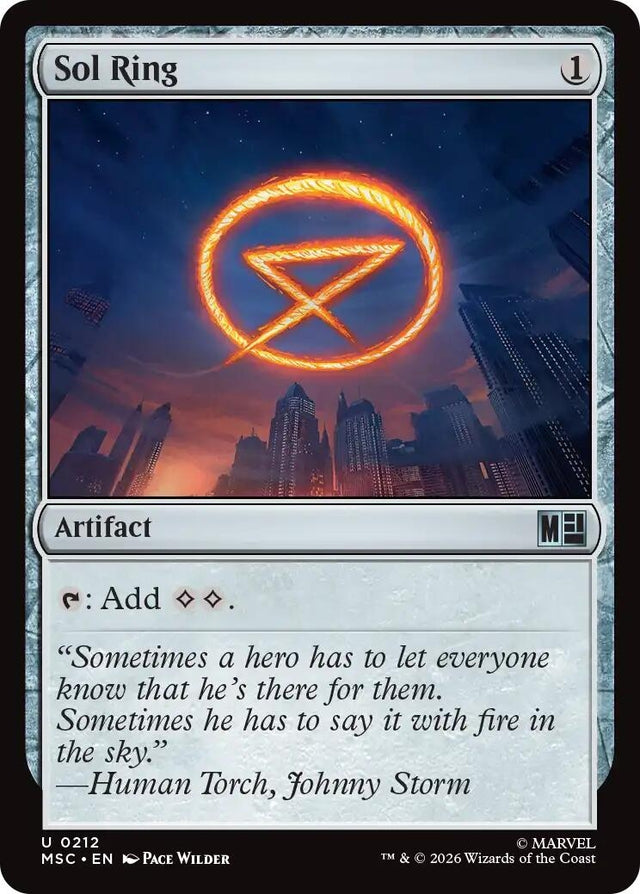 Image for Sol Ring (0212) (212) (Commander: Marvel Super Heroes) (MSC) - Magic: The Gathering
